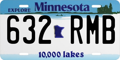 MN license plate 632RMB