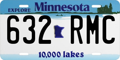 MN license plate 632RMC