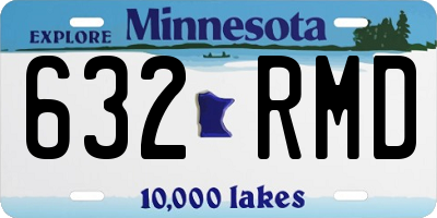 MN license plate 632RMD