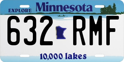 MN license plate 632RMF