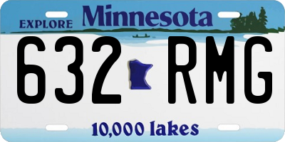 MN license plate 632RMG
