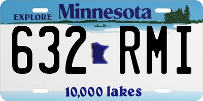 MN license plate 632RMI