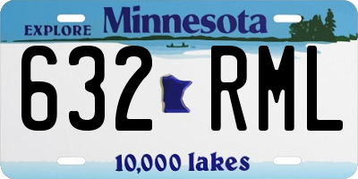 MN license plate 632RML
