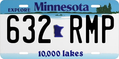 MN license plate 632RMP