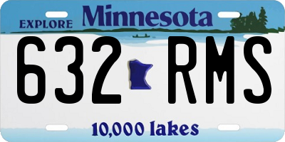 MN license plate 632RMS
