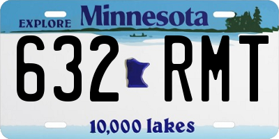 MN license plate 632RMT