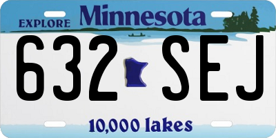 MN license plate 632SEJ