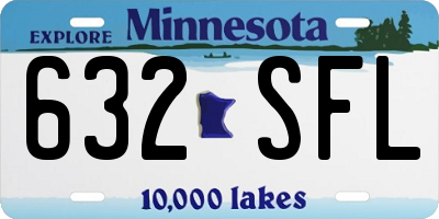 MN license plate 632SFL