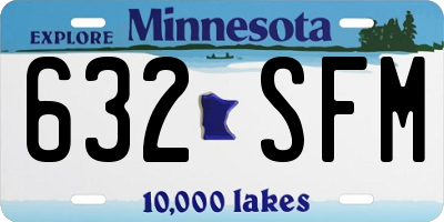 MN license plate 632SFM