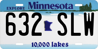 MN license plate 632SLW