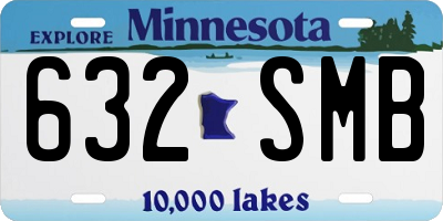 MN license plate 632SMB