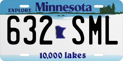 MN license plate 632SML