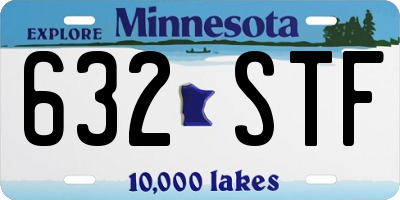 MN license plate 632STF