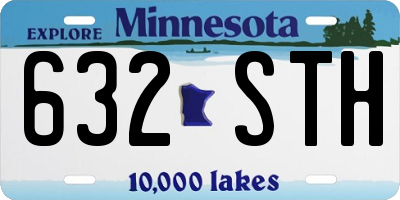 MN license plate 632STH