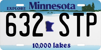 MN license plate 632STP