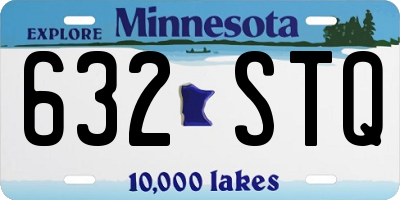 MN license plate 632STQ
