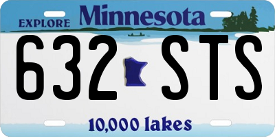MN license plate 632STS