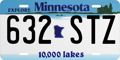 MN license plate 632STZ