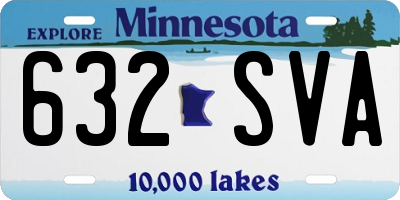 MN license plate 632SVA