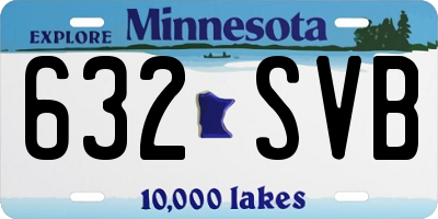 MN license plate 632SVB