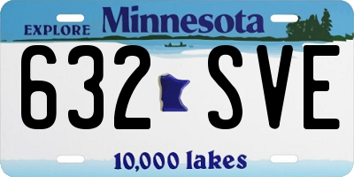 MN license plate 632SVE