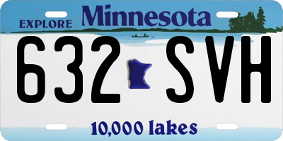MN license plate 632SVH