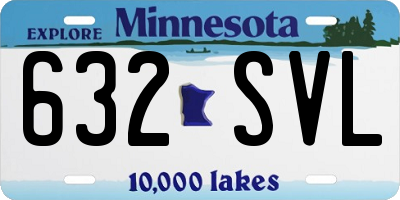 MN license plate 632SVL