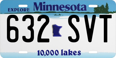 MN license plate 632SVT