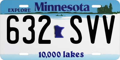 MN license plate 632SVV