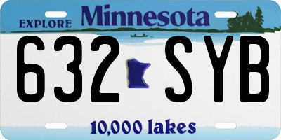 MN license plate 632SYB