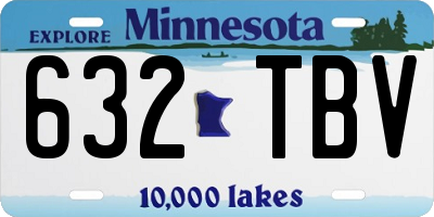 MN license plate 632TBV