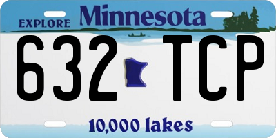 MN license plate 632TCP