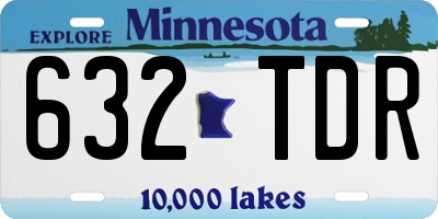 MN license plate 632TDR