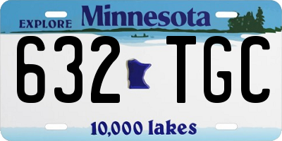 MN license plate 632TGC