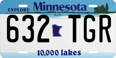 MN license plate 632TGR