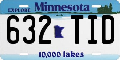 MN license plate 632TID