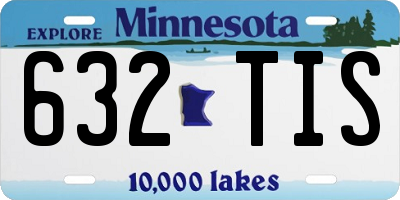 MN license plate 632TIS