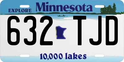 MN license plate 632TJD