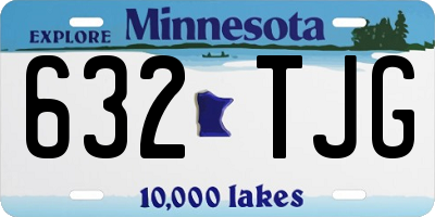 MN license plate 632TJG