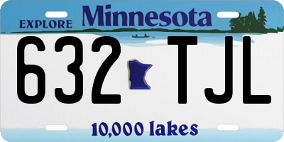 MN license plate 632TJL