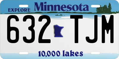 MN license plate 632TJM