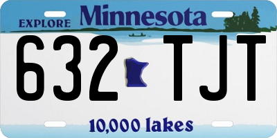 MN license plate 632TJT