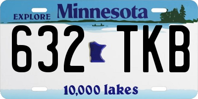 MN license plate 632TKB