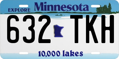 MN license plate 632TKH