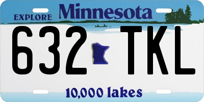 MN license plate 632TKL