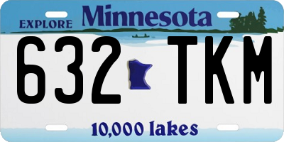 MN license plate 632TKM