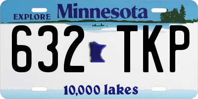 MN license plate 632TKP