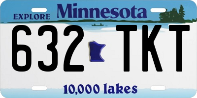 MN license plate 632TKT