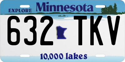 MN license plate 632TKV