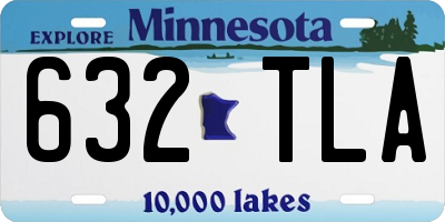 MN license plate 632TLA